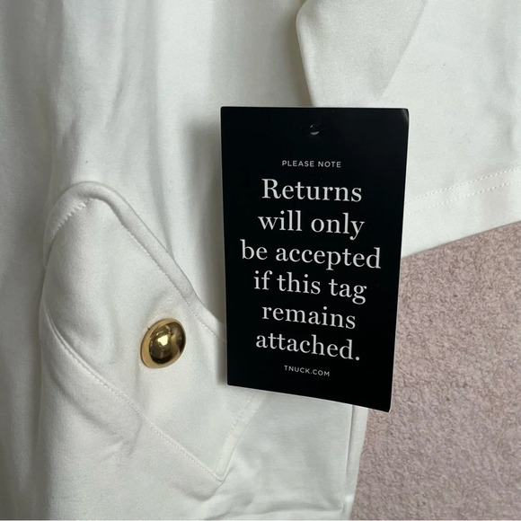 Tuckernuck White Lace Up Sheath Dress-Women’s XL-Preppy-Bridal-Wedding-Bride-NEW - Picture 9 of 13